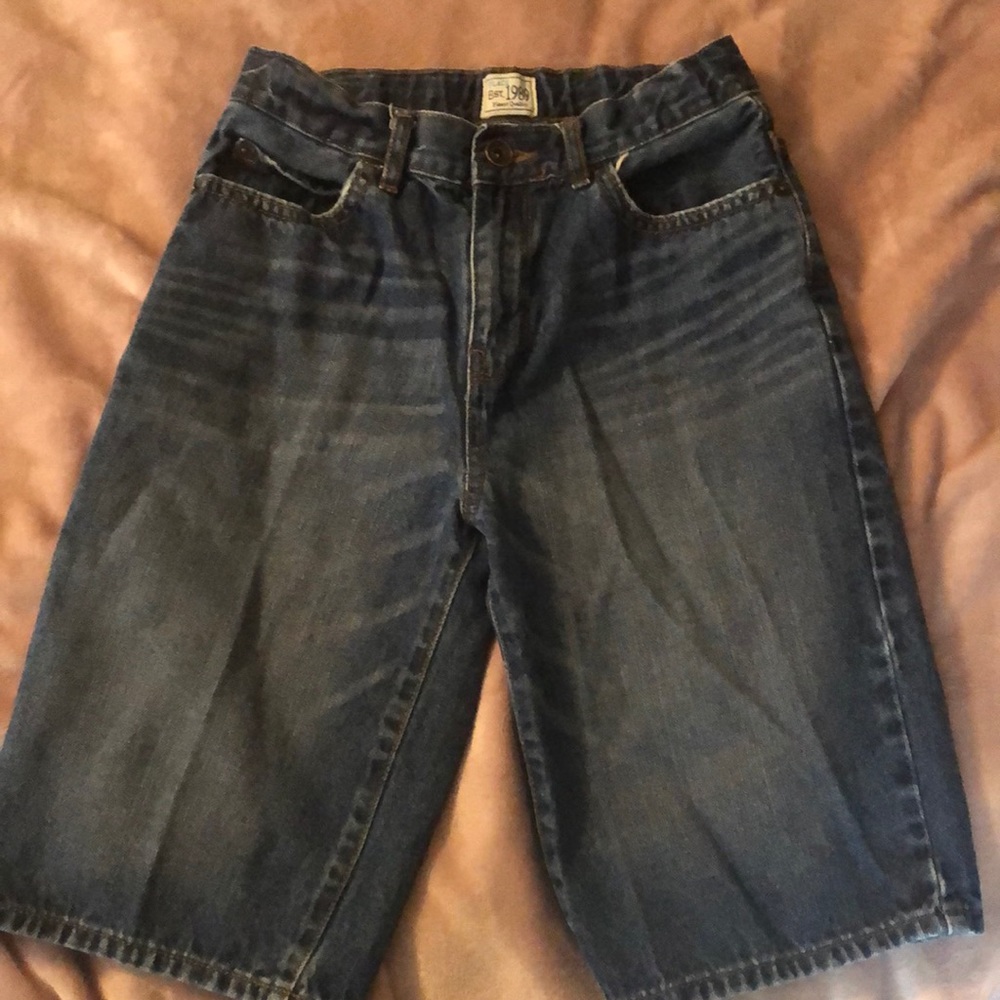 Boys size 14 slim jean shorts